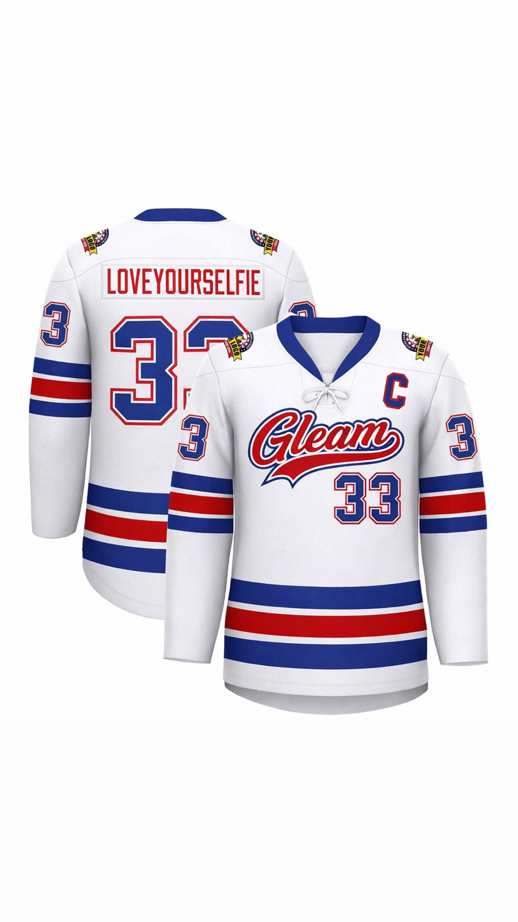 The Gleam 90s Hockey Jersey